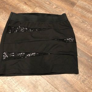 Black torrid mini skirt